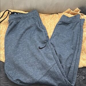 Nike Gray and Blue Sweatpants Relaxed Fit Joggers